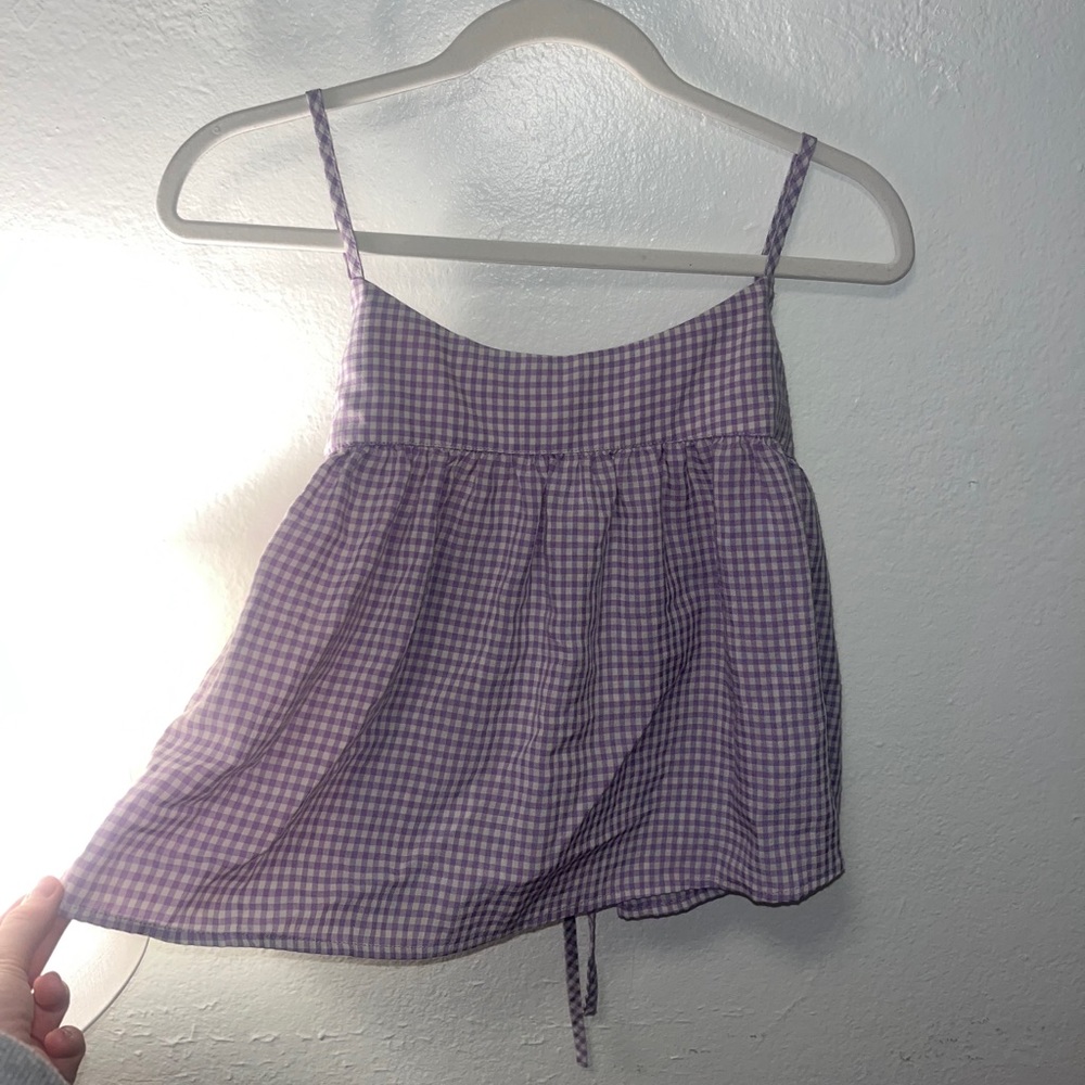 Rusty brand checkered tank top